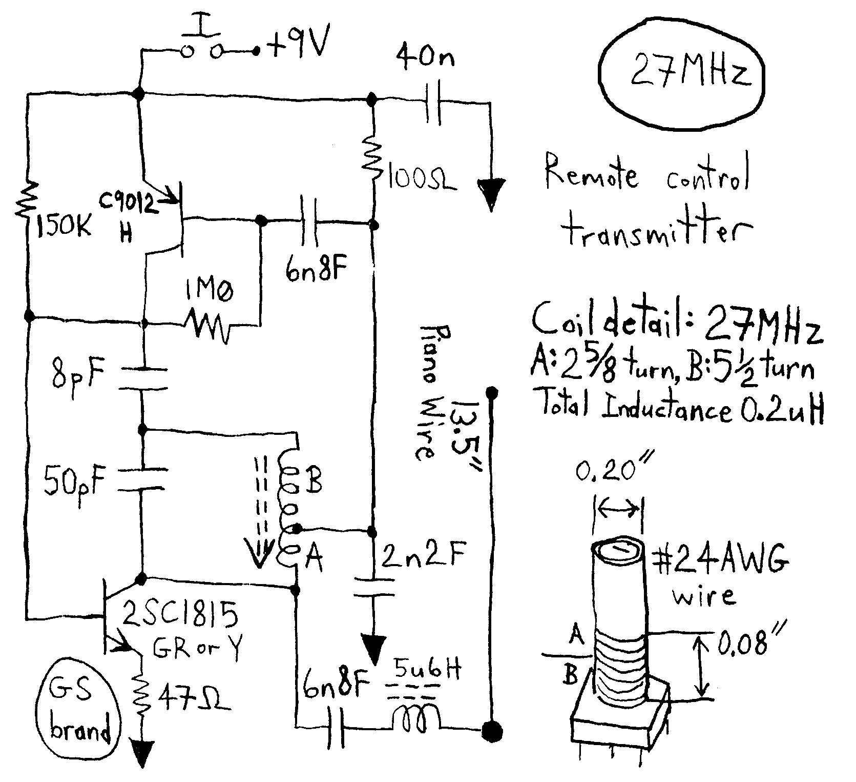 Simple RC Cars - Single channel Transmitters and Super Regenerative  Receivers at 27 MHz and 49 MHz